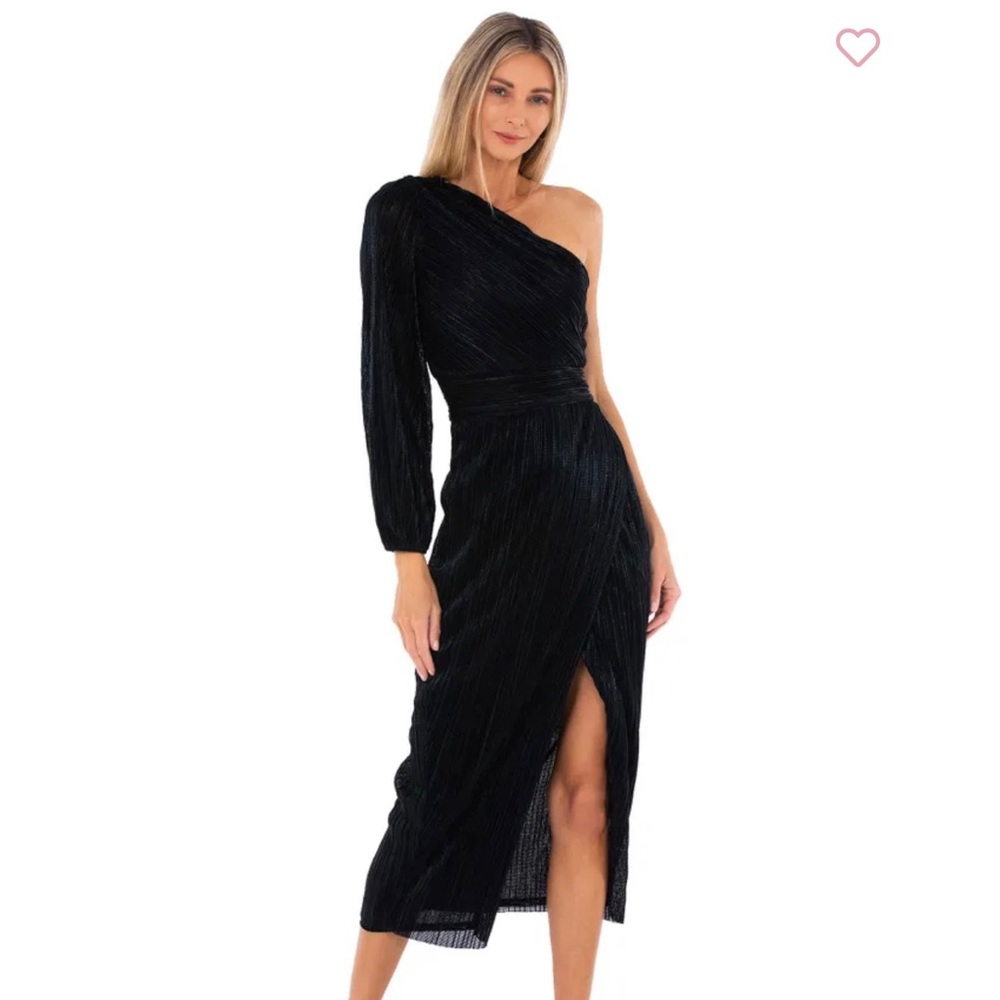 Saylor one shoulder dress